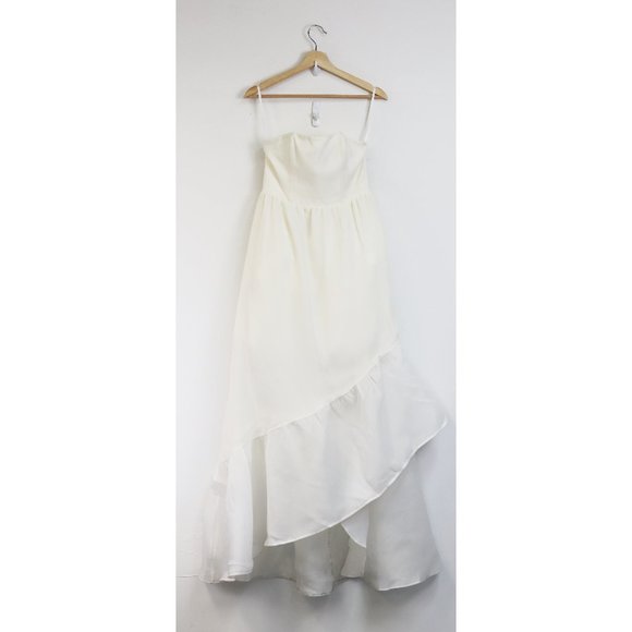 X by NBD Carmelita Strapless Ruffle Hem Maxi Gown - Picture 2 of 8